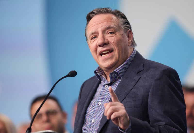 FILE PHOTO: CAQ national convention in Drummondville, Quebec