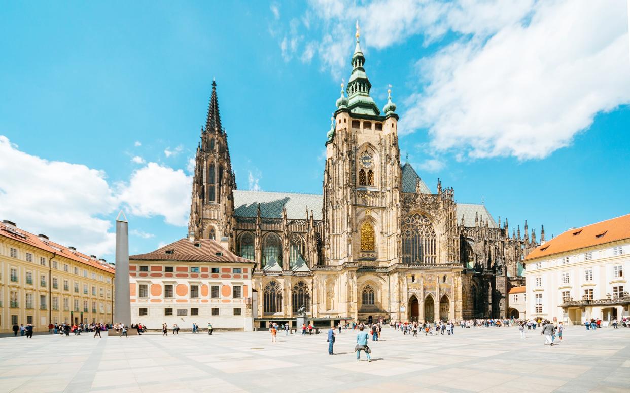 The Saint Vitus cathedral sits within the grounds of Prague Castle - Andrey Danilovich