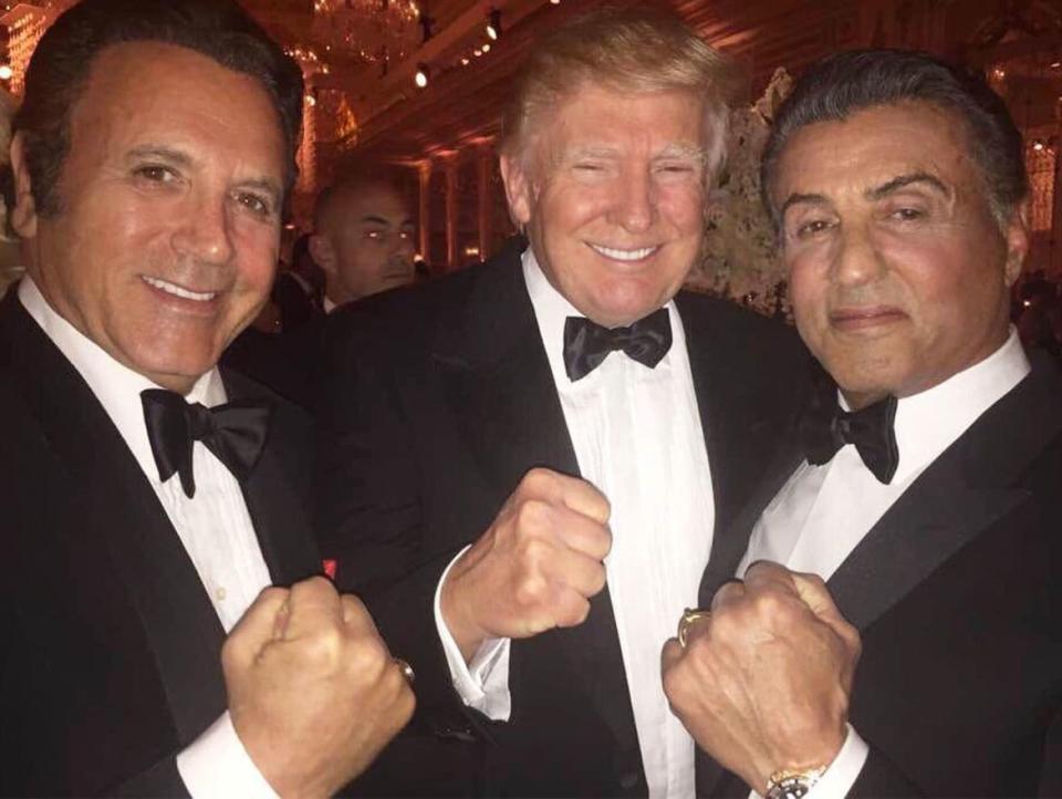 <div class="inline-image__caption"><p>The Stallone brothers ring in 2017 with Trump.</p></div> <div class="inline-image__credit">Instagram</div>