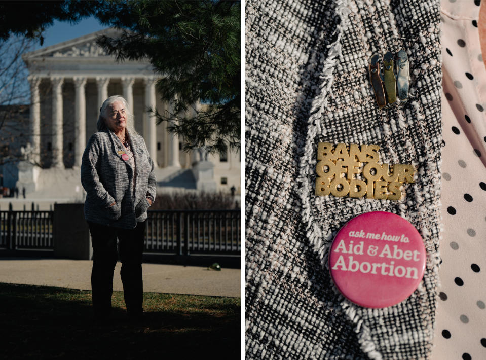 Rolande Baker addressed the impact of the abortion ruling at the sentencing last week. (Shuran Huang for NBC News)
