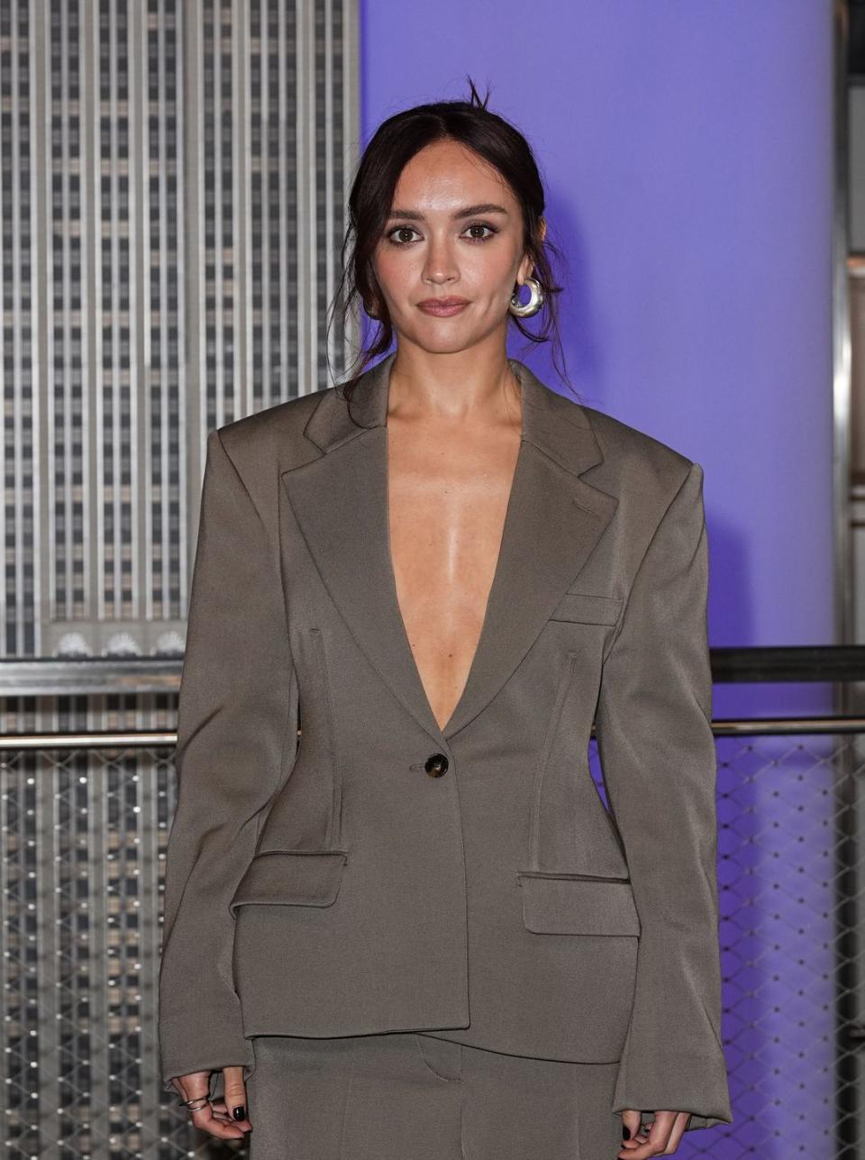 new york, new york may 31 olivia cooke visits the empire state building on may 31, 2024 in new york city photo by john naciongetty images