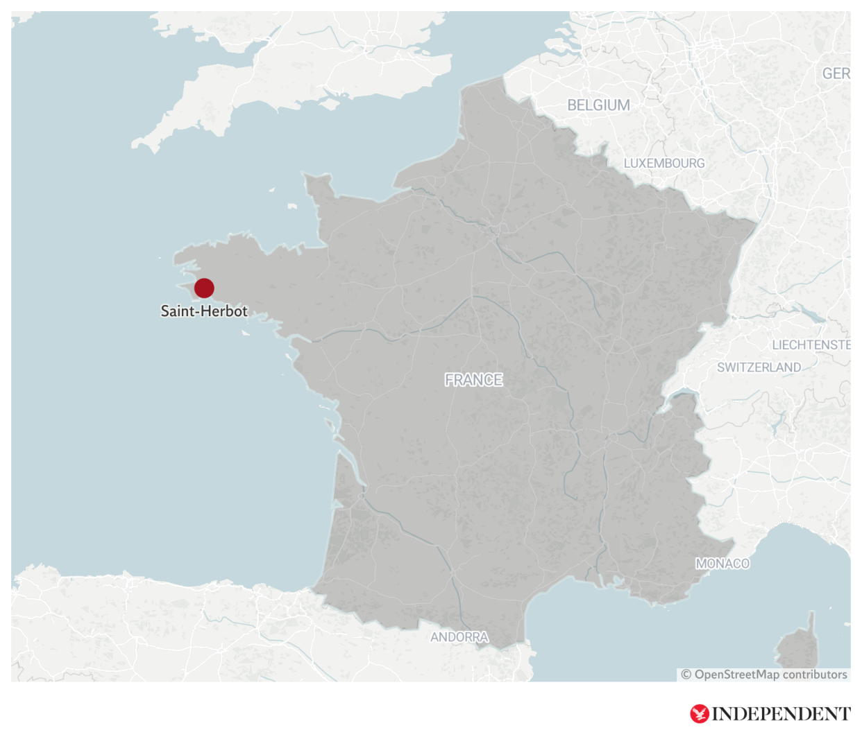 Saint-Herbot in Brittany, where a British schoolgirl has been shot dead (The Independent)