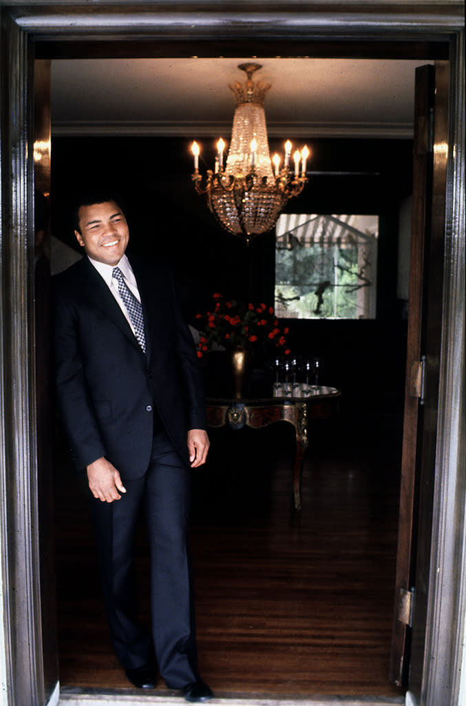 Muhammad Ali at home in Los Angeles 