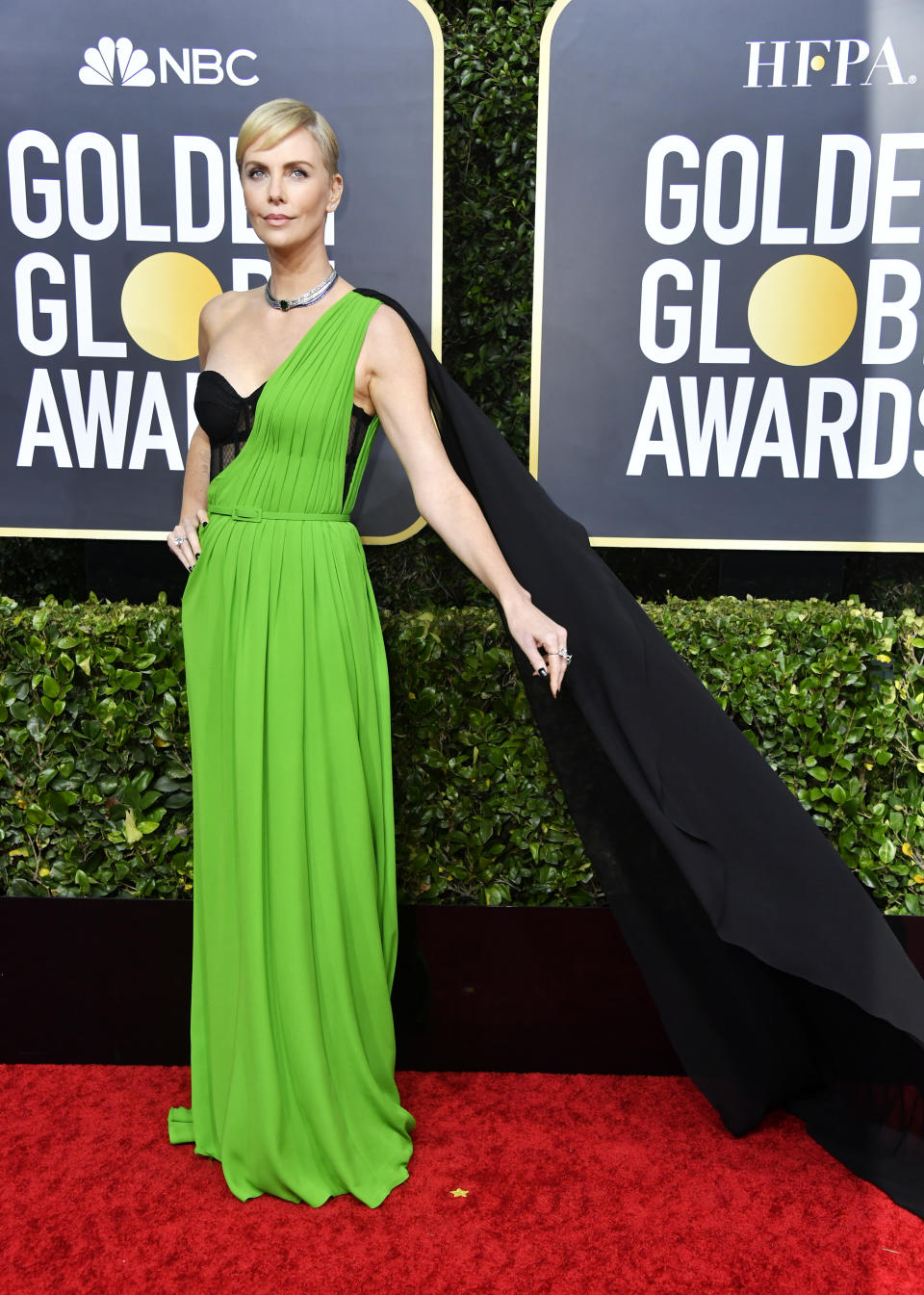 BEVERLY HILLS, CALIFORNIA - JANUARY 05: Charlize Theron attends the 77th Annual Golden Globe Awards at The Beverly Hilton Hotel on January 05, 2020 in Beverly Hills, California. (Photo by Frazer Harrison/Getty Images)