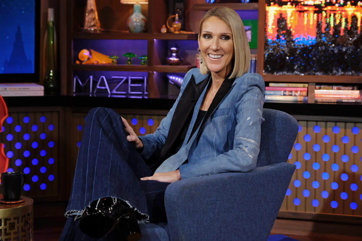 WATCH WHAT HAPPENS LIVE WITH ANDY COHEN -- Episode 16187 -- Pictured: Celine Dion -- (Photo by: Charles Sykes/Bravo/NBCU Photo Bank via Getty Images)