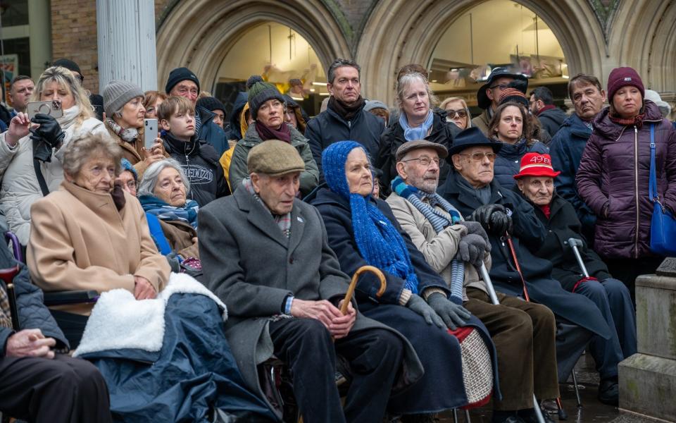 More than 150 guests attended the 85th anniversary celebrations of Kindertransport at Liverpool Street station in London