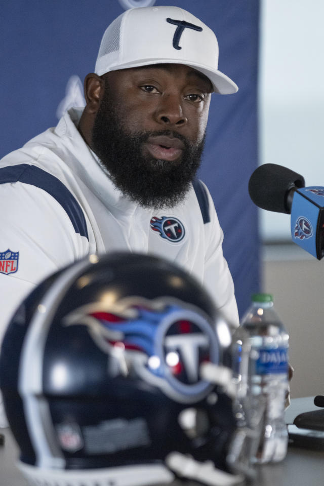 Tennessee Titans general manager Ran Carthon responds to questions