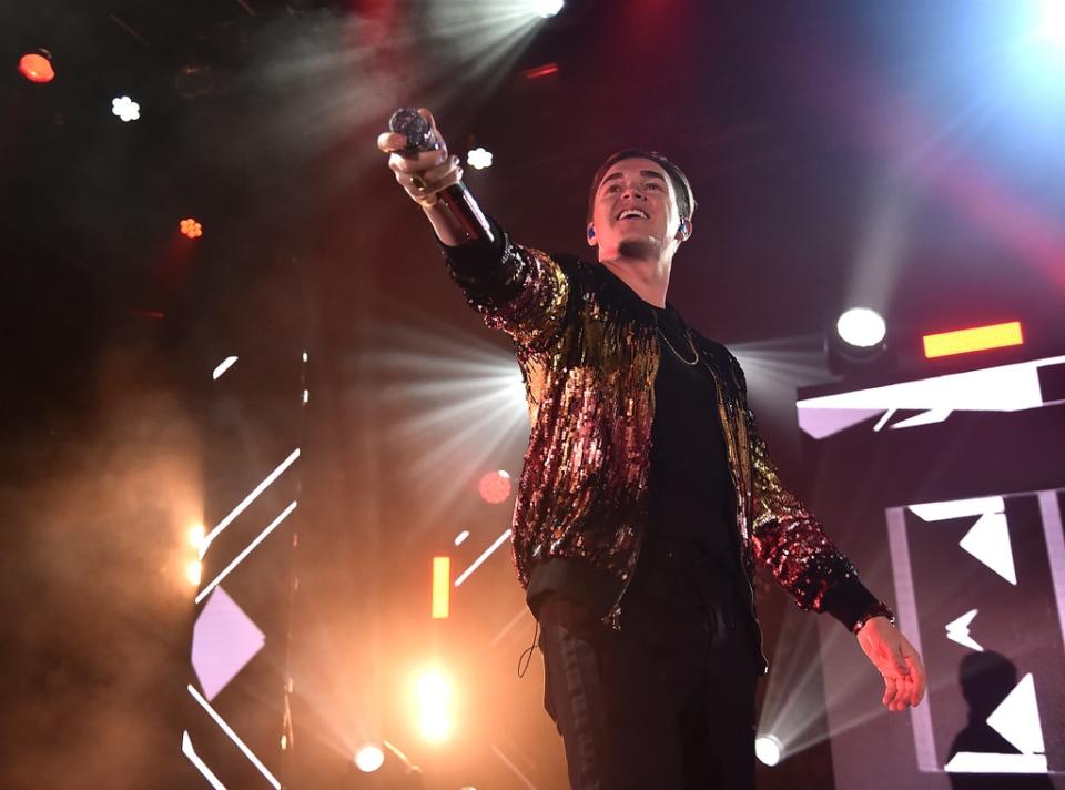 Jesse McCartney performing, 2019