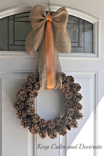 Pretty Pinecones Wreath