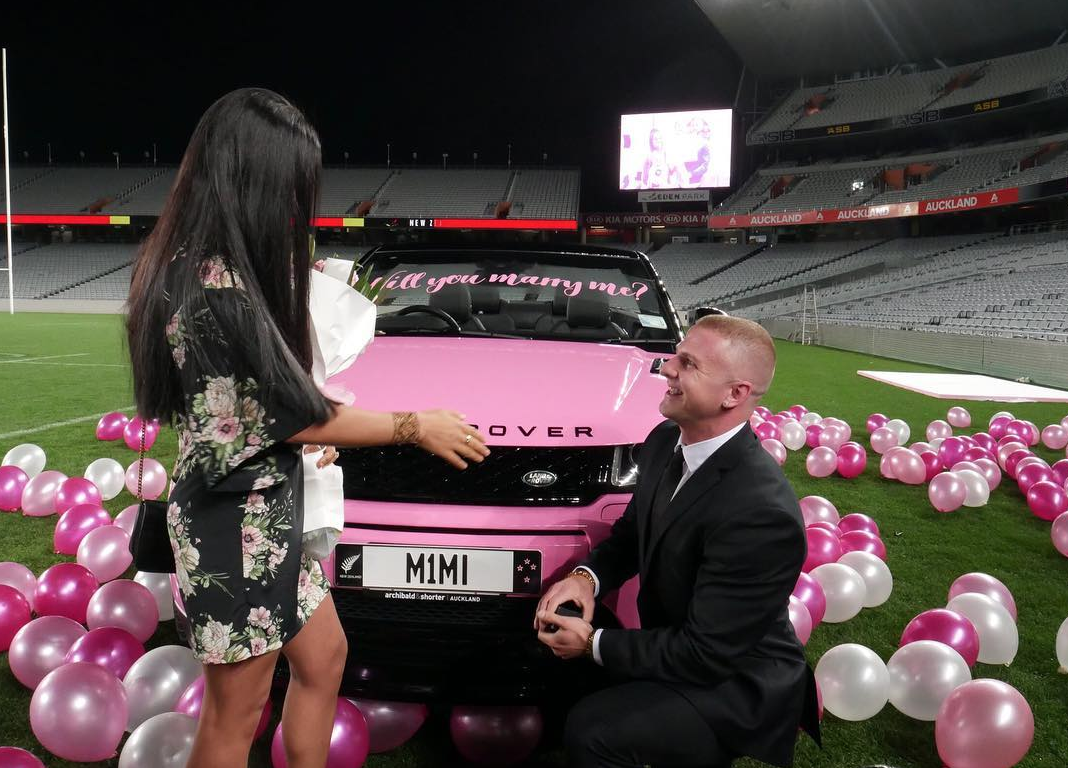 The New Zealand-based blogger had a treat in store for his then-girlfriend. [Photo: Instagram]