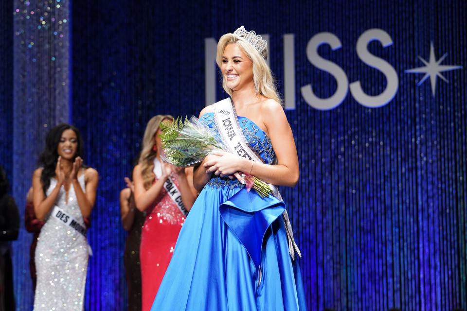 Madeline Erickson crowned Miss Iowa Teen USA 2023 at a pageant in West Des Moines on Saturday.