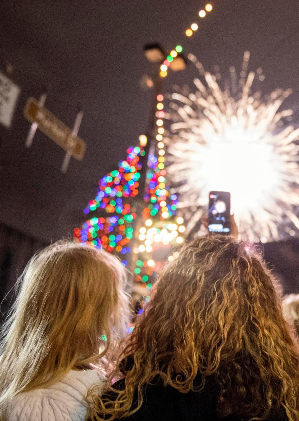 A mother and daughter Facebook live fireworks after the white rose dropped in Continental Square in York several years ago.