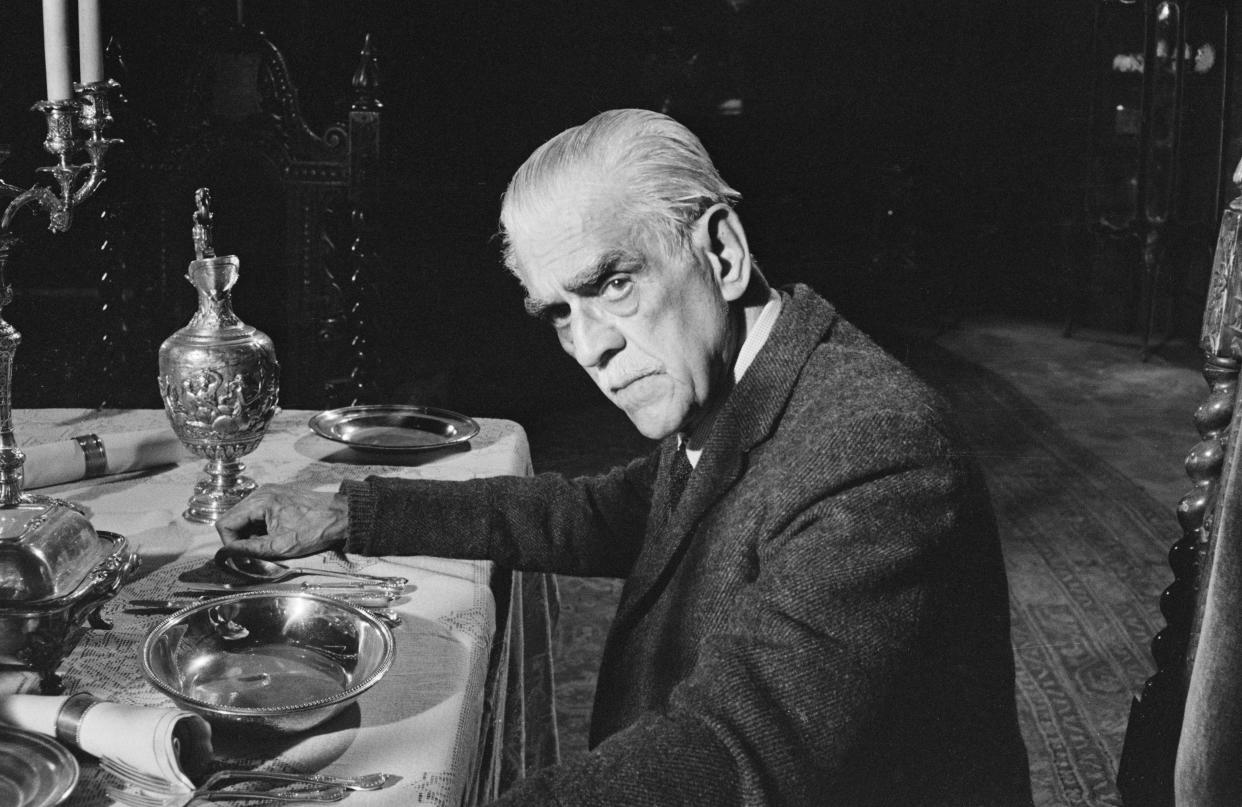 La carrera actoral del mítico y legendario Boris Karloff terminó haciendo películas de terror en el cine mexicano. (Photo by Larry Ellis/Daily Express/Hulton Archive/Getty Images)