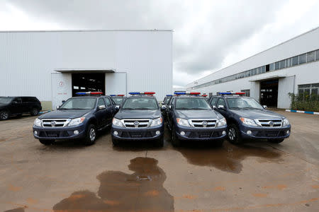 Assembled vehicles are seen at the Innoson motor vehicle assembly in Nnewi, Nigeria August 20, 2016. REUTERS/Afolabi Sotunde