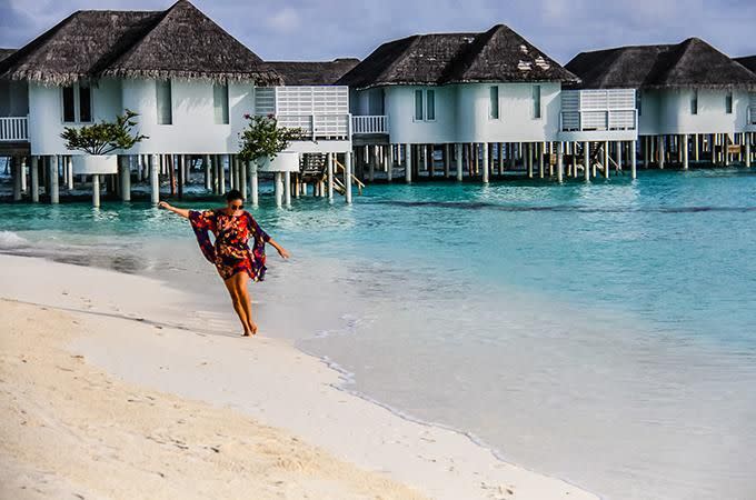 In the Maldives. Photo: Skye Gilkeson