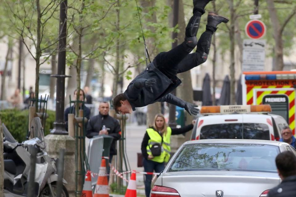 Tom Cruise filming <em>Mission: Impossible — Fallout</em>