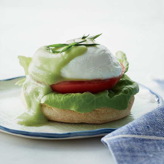 CHRISTINA HOLMES Luscious, rich and lemony hollandaise gets completely re-imagined here in a light, supremely creamy puree of avocado, lemon juice and olive oil.