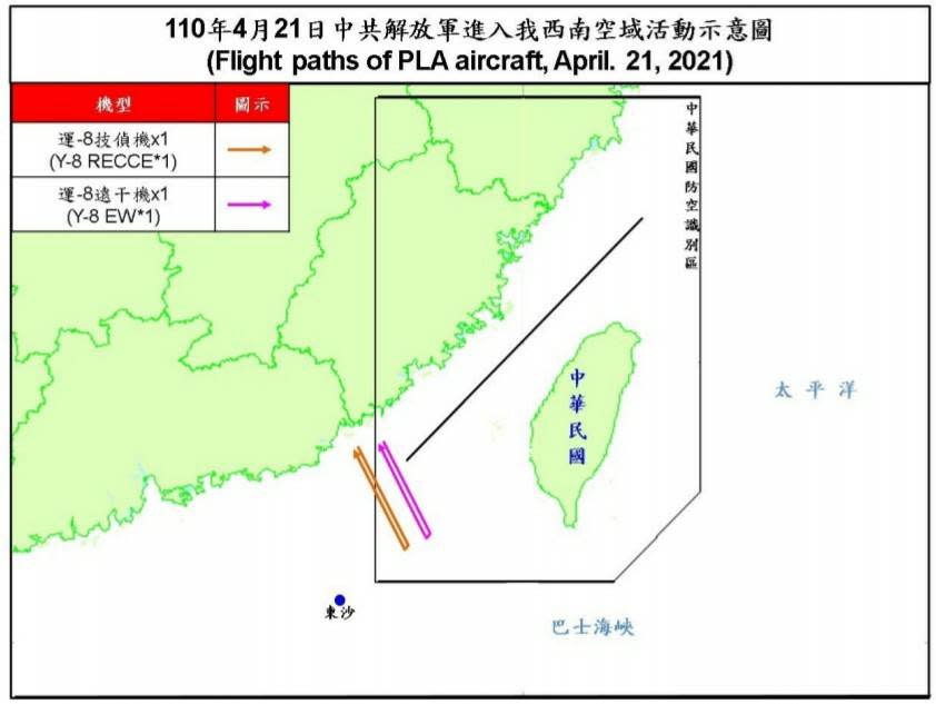 快新聞／又來！　中國今派2架軍機擾台　空軍防空飛彈追監