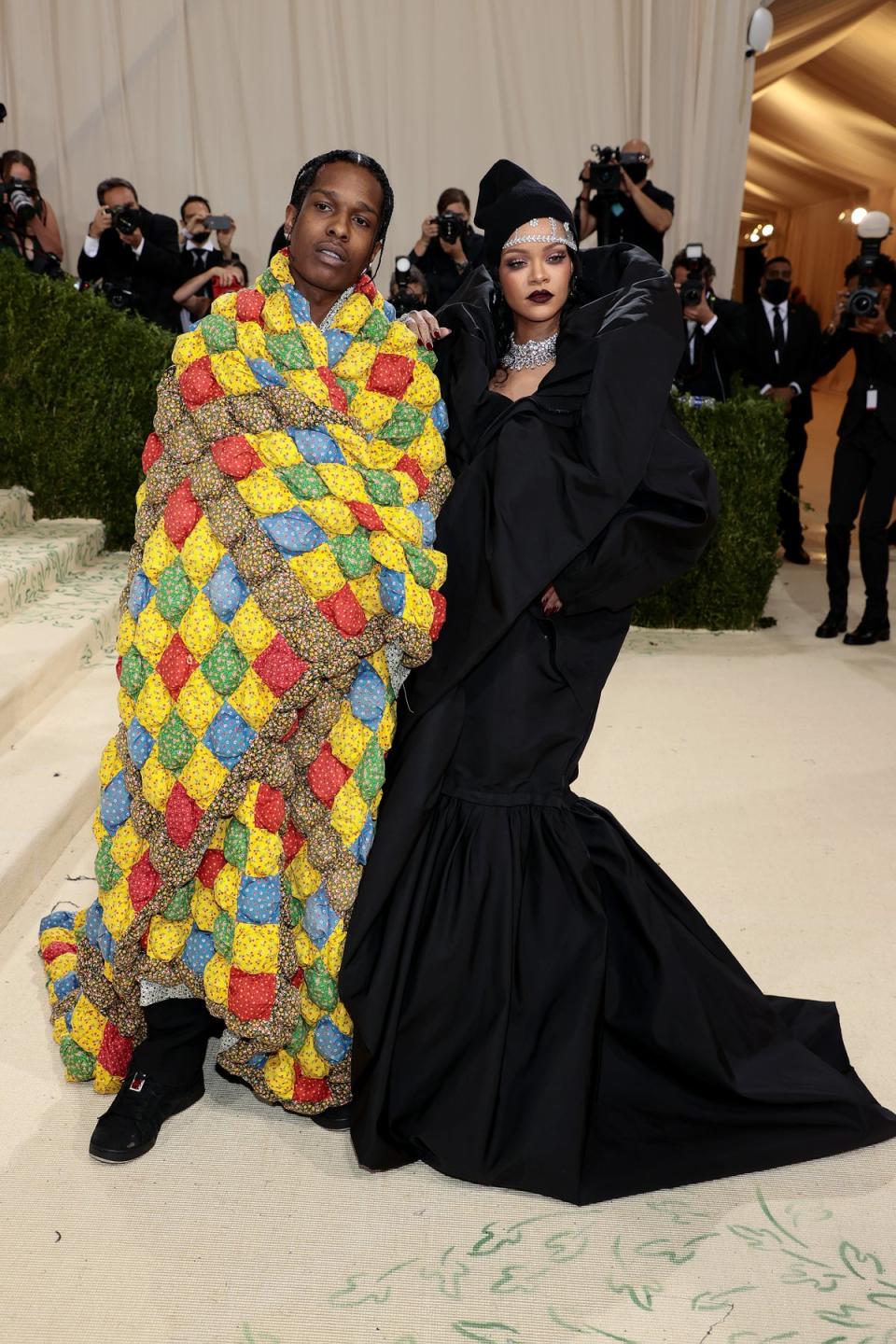 Rihanna’s 2021 Met Gala look, by Balenciaga, also features in the exhibtion (Getty Images for The Met Museum)