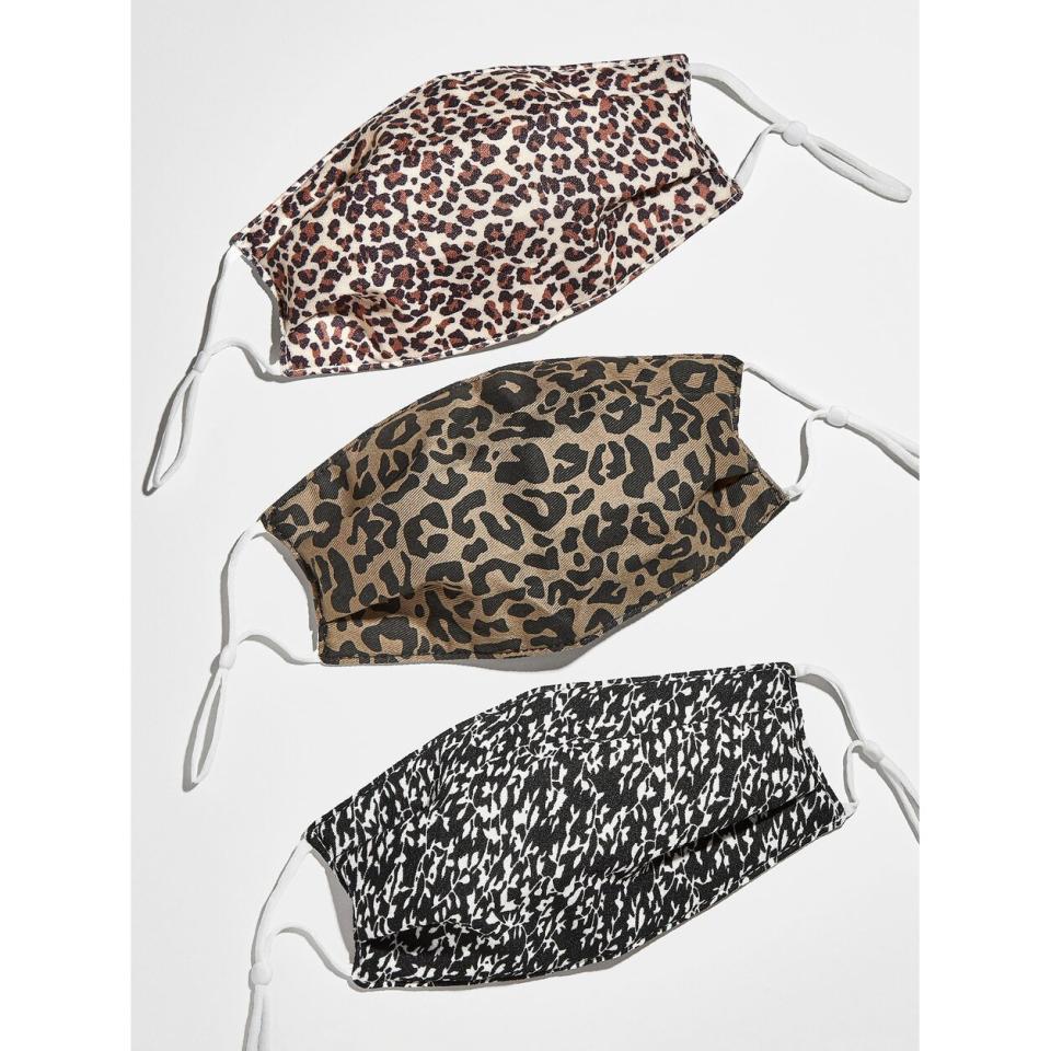 BaubleBar Adult Adjustable Face Mask Leopard