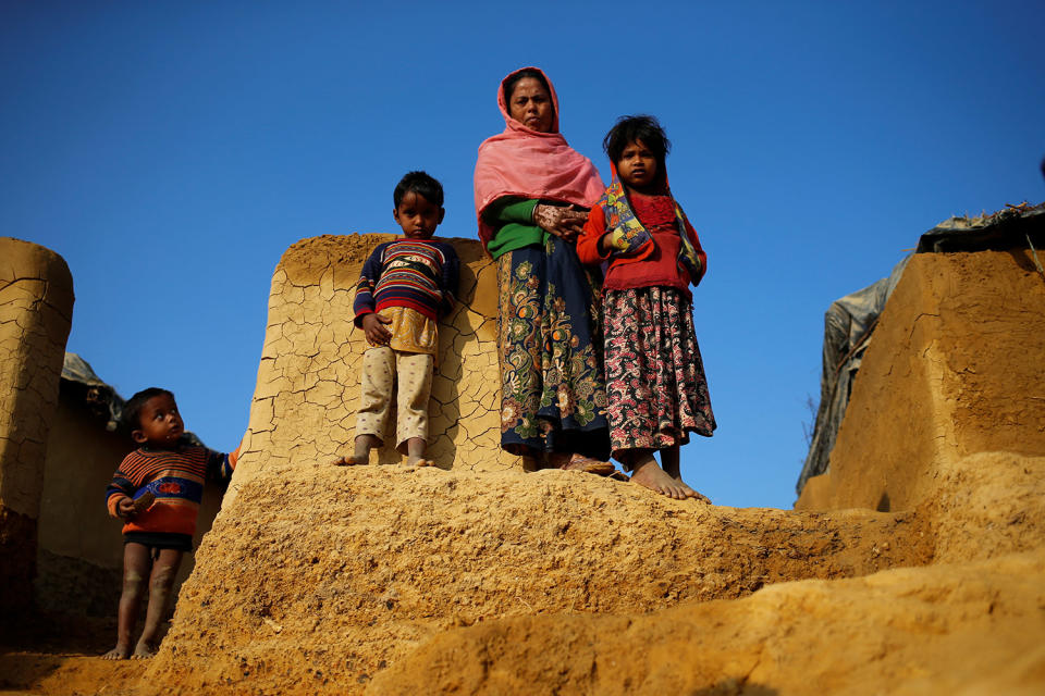 Rohingya refugees at Kutupalang Unregistered Refugee Camp