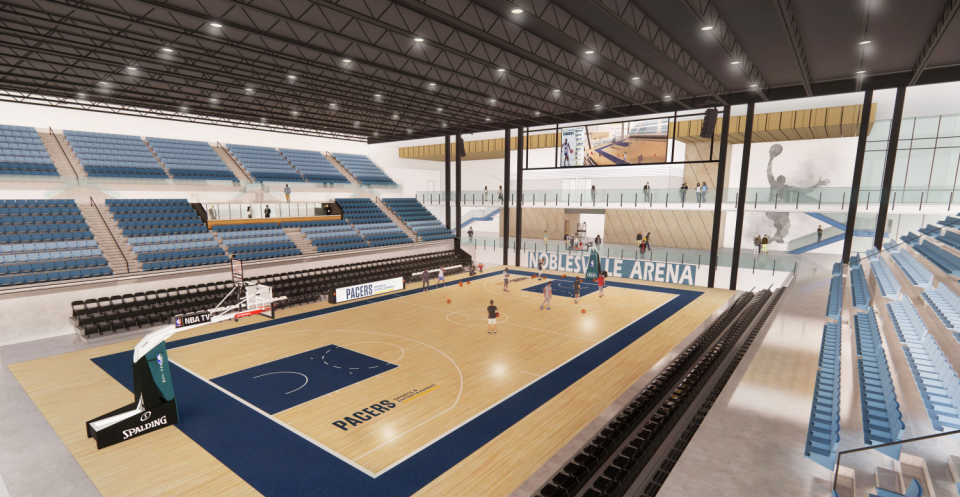 Rendering of the proposed arena in Noblesville for the Pacers minor league team