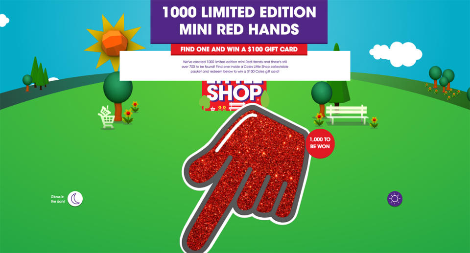 The Coles Little Shop mini collectables promotion has been extended, with 600 red hands to find.