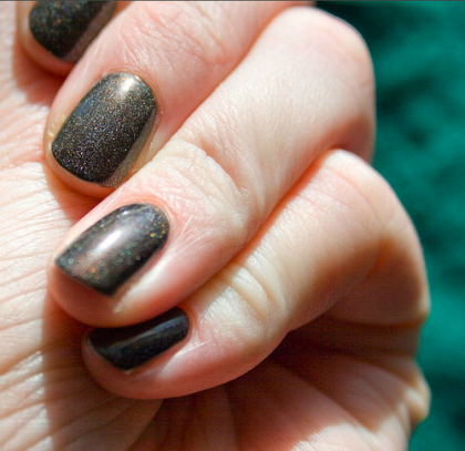 black nail polish