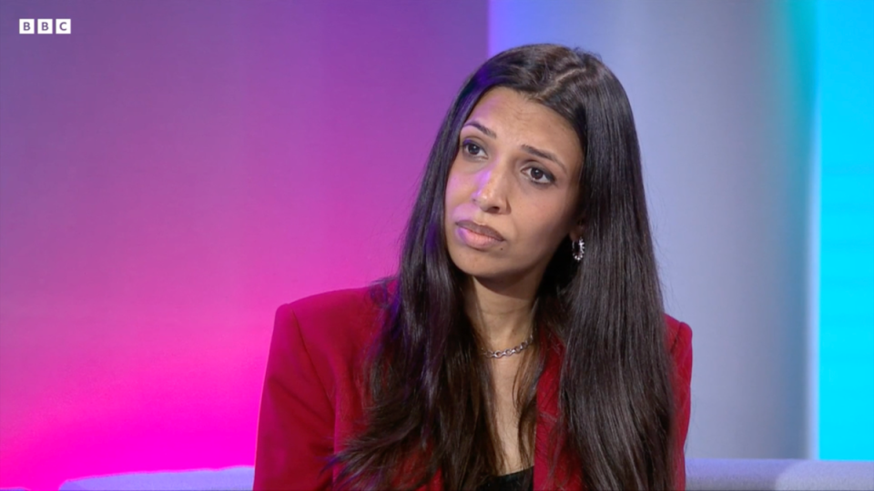 Faiza Shaheen was interviewed on BBC Newsnight hours after her deselection was confirmed (BBC Newsnight)