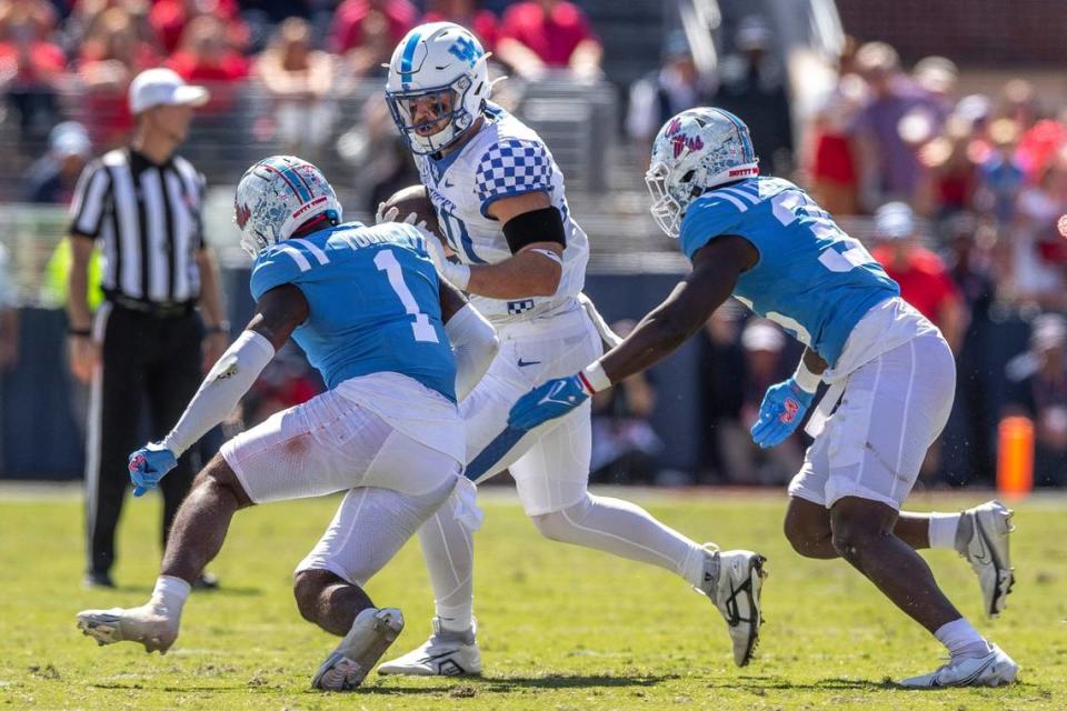 In 45 games across five college seasons, tight end Brenden Bates has caught 22 passes for 183 yards and two touchdowns but has been primarily used as a blocker.