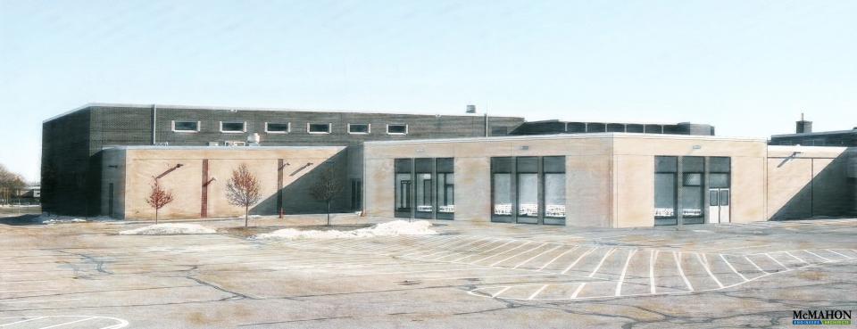 Renderings of additions at Einstein Middle School as part of the Appleton Area School District referendum.