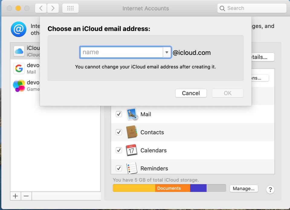 How to create iCloud email   5