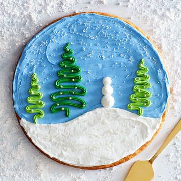 Winter Dream Scene Cookie Cake