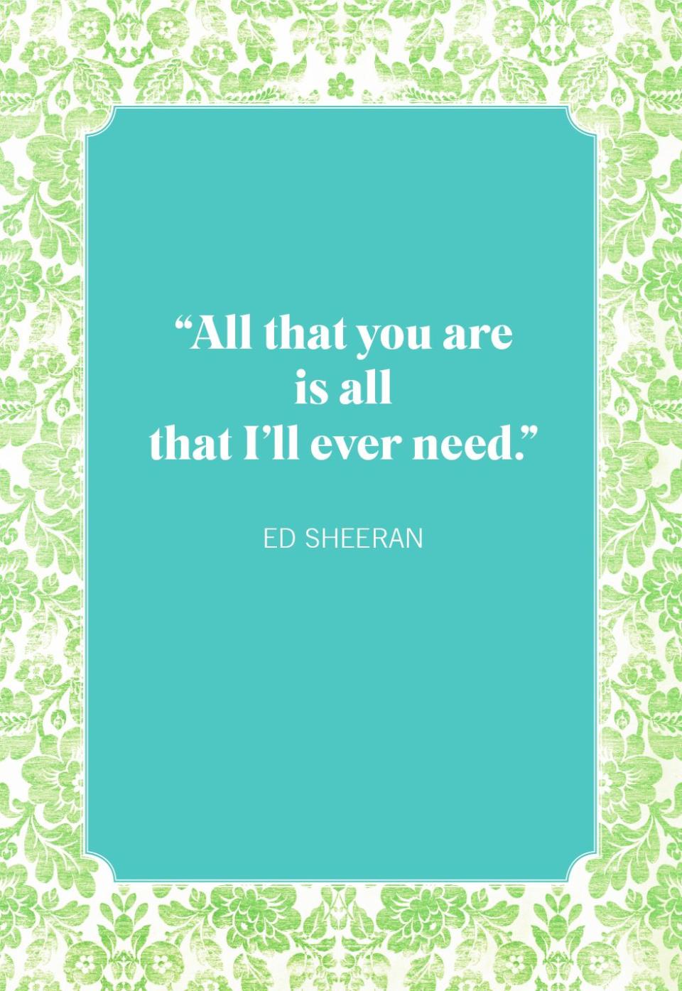 love quotes ed sheeran