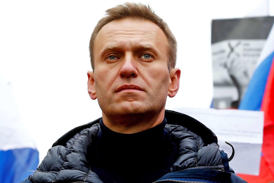 <p>Sefa Karacan/Anadolu Agency/Getty</p> Russian opposition leader Alexei Navalny 