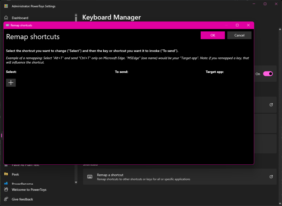 PowerToys Keyboard Manager