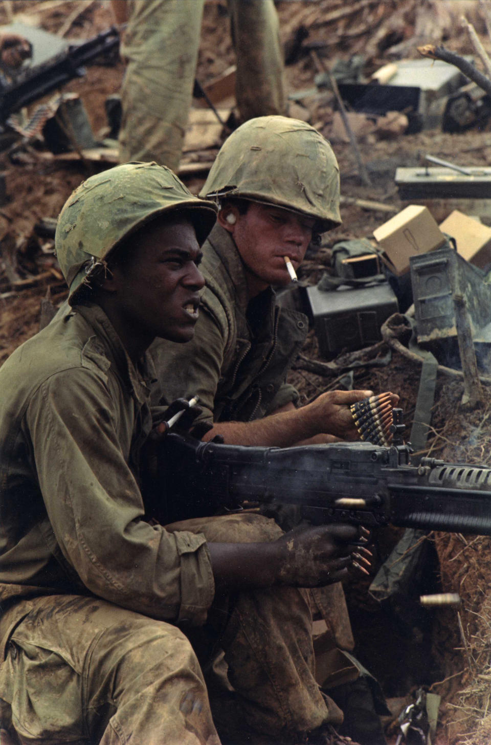 <p>Third Batallion. (Photograph by Larry Burrows) </p>