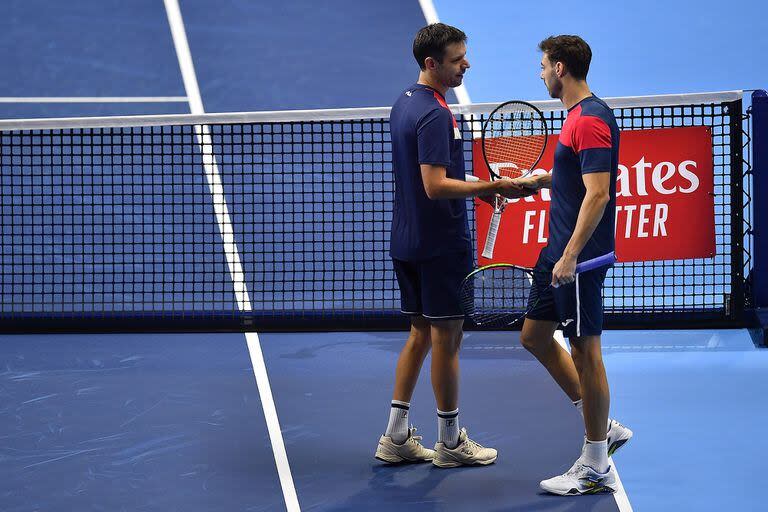 Marcel Granollers y Horacio Zeballos celebran tras derrotar a Máximo González y Andrés Molteni 