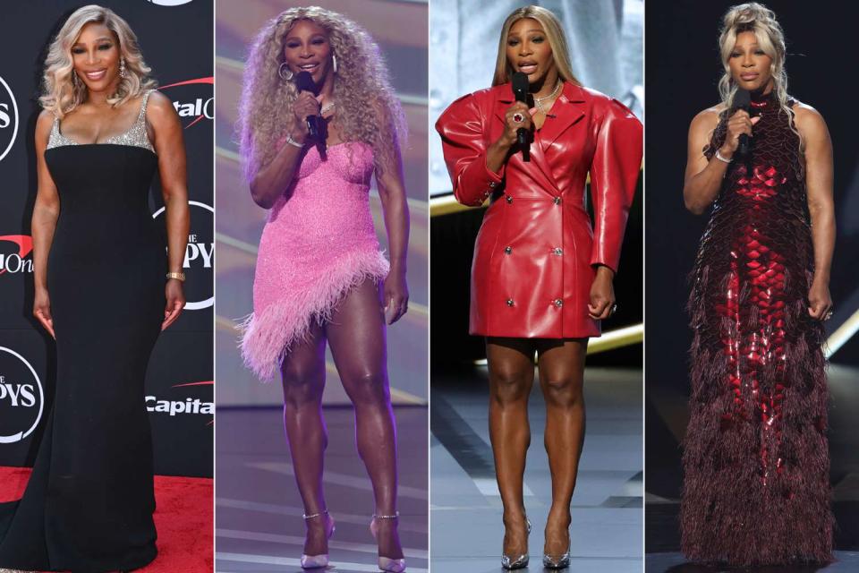 <p>Gilbert Flores/Variety via Getty, Frank Micelotta/ABC (3)</p> Serena Williams at the 2024 ESPYs.