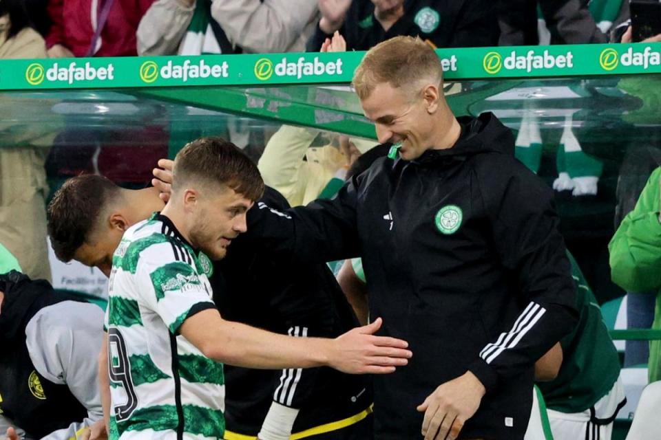 Joe Hart has praised James Forrest, saying that the Celtic winger 'sets the standard' for the squad. <i>(Image: PA)</i>