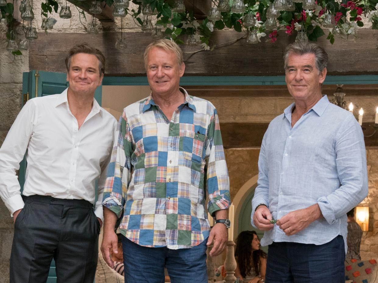 Colin Firth, Stellan Skarsgård and Pierce Brosnan in ‘Mamma Mia: Here We Go Again' (© 2018 Universal City Studios Productions LLLP. All Rights Reserved.)