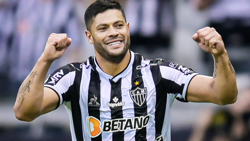 Hulk, pictured here in action for Atletico MG in Brazil.