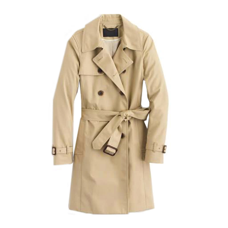 <a rel="nofollow noopener" href="http://rstyle.me/n/cka7jrjduw" target="_blank" data-ylk="slk:Icon Trench Coat, J. Crew, $298;elm:context_link;itc:0;sec:content-canvas" class="link ">Icon Trench Coat, J. Crew, $298</a>