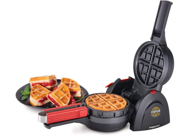 CucinaPro Electric Nonstick 4 Square Belgian Waffle Maker