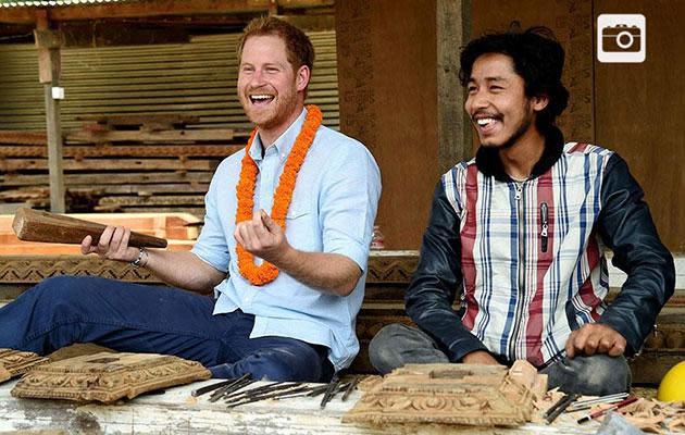 See Prince Harry's tour of Nepal.