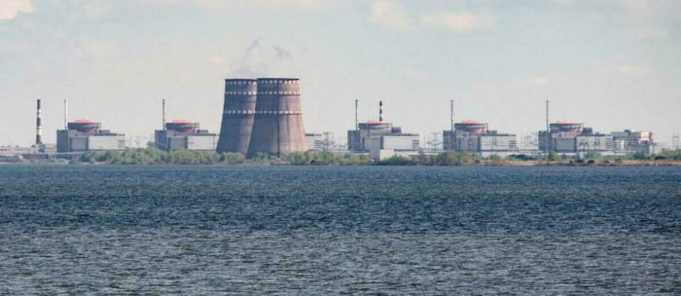 La centrale nucléaire de Zaporijia est occupée depuis le mois de mars par les Russes.  - Credit:ED JONES / AFP