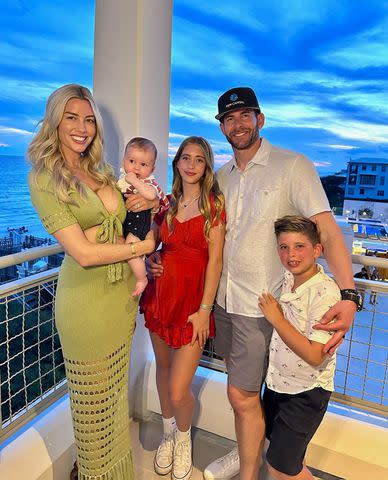 <p>Heather Rae El Moussa/instagram</p> Heather and Tarek El Moussa with son Tristan, and Taylor and Brayden, the children Tarek shares with ex Christina Hall