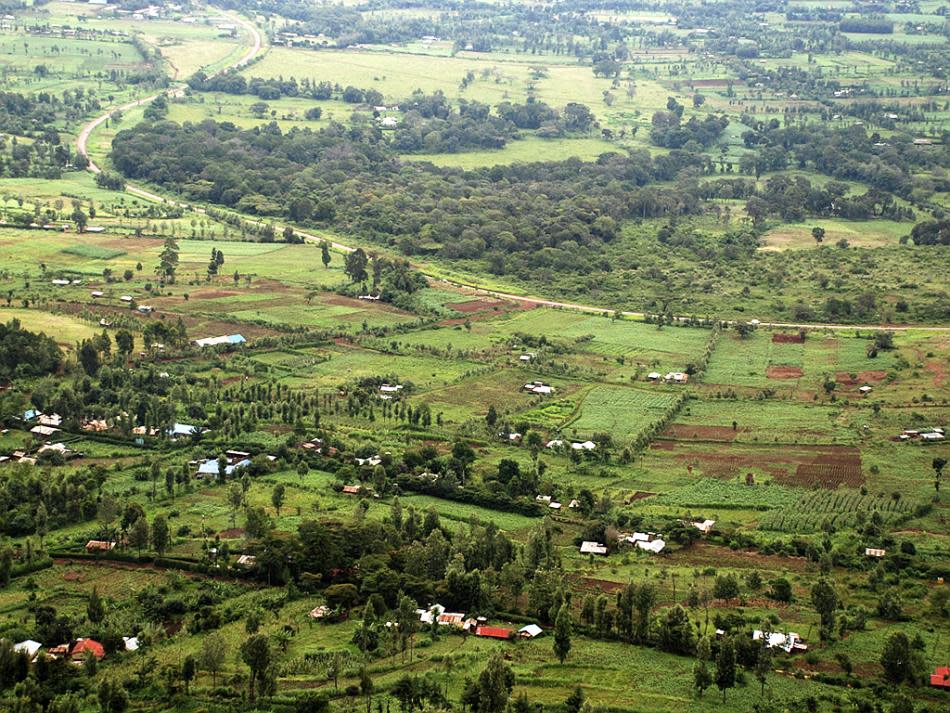 Aerial photo Kenya Rift Valley