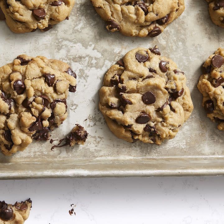 <p>Just because your mom follows a vegan diet doesn't mean she can't indulge in chocolate chip cookies. This recipe uses vegan butter for a result that's simply delicious.</p><p>Get the <a href="https://www.goodhousekeeping.com/food-recipes/dessert/a30172161/vegan-chocolate-chip-cookies-recipe/" rel="nofollow noopener" target="_blank" data-ylk="slk:Vegan Chocolate Chip Cookies recipe;elm:context_link;itc:0" class="link "><strong>Vegan Chocolate Chip Cookies recipe</strong></a><em>.</em></p>