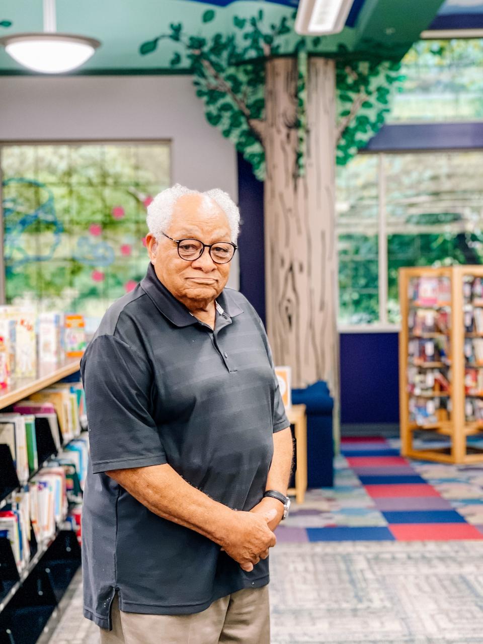 “I guess none of this job has been bad for me,” said Willard Laster, who has worked for Knox County libraries for 60 years. “The bookmobile was probably the fun part of it. I had a very nice supervisor, Maxine. When you are with someone for eight hours a day you become really close.” Fountain City Branch Library, July 6, 2022.